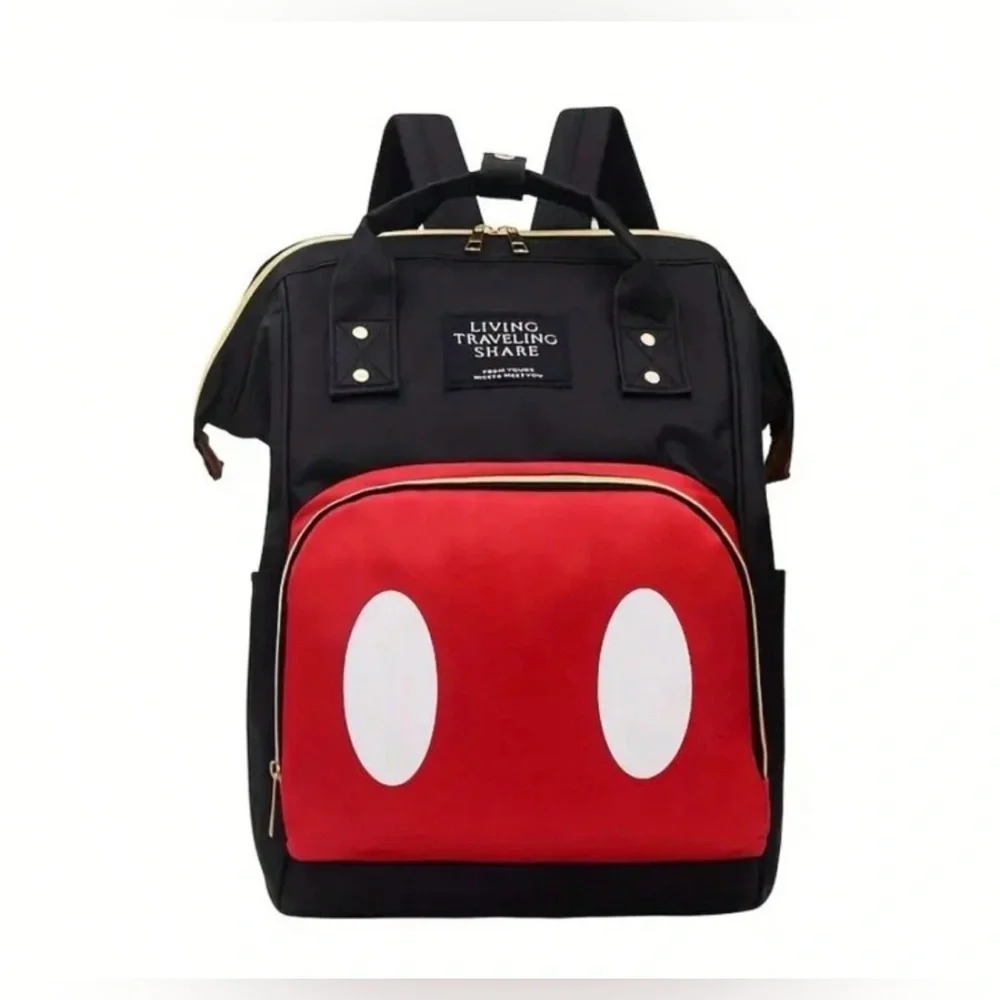 Mickey Multi-Purpose Mommy Baby Backpack Oxford Diaper Bag Disneyland Travel - Picture 1 of 6